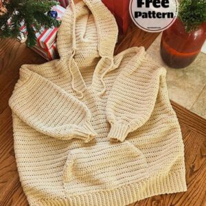 Home Style Crochet Hoodie Free Pattern