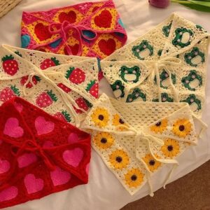 Patterned Crochet Bandana